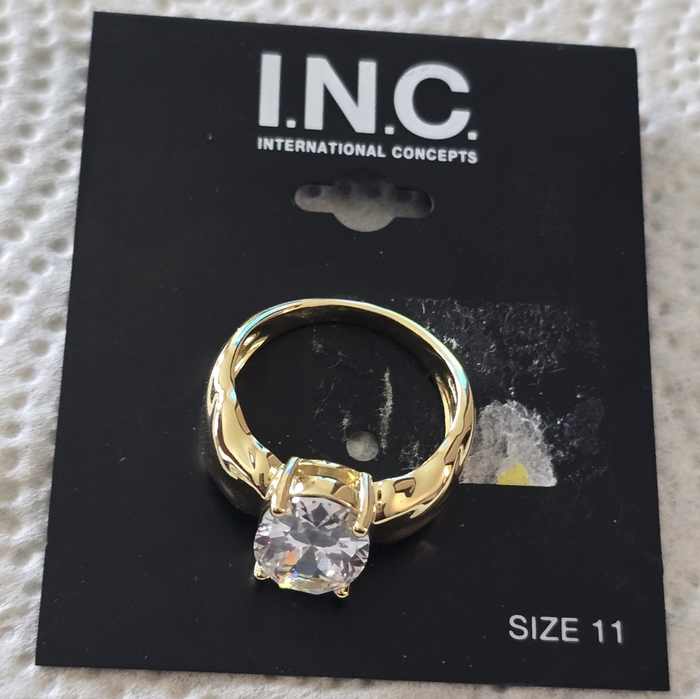 Inc International Gold Silver Women's Ring Sz 11 $40